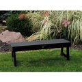 Highwood Usa Highwood® Weatherly 4' Outdoor Bench, Backless, Black AD-BENN4-BKE